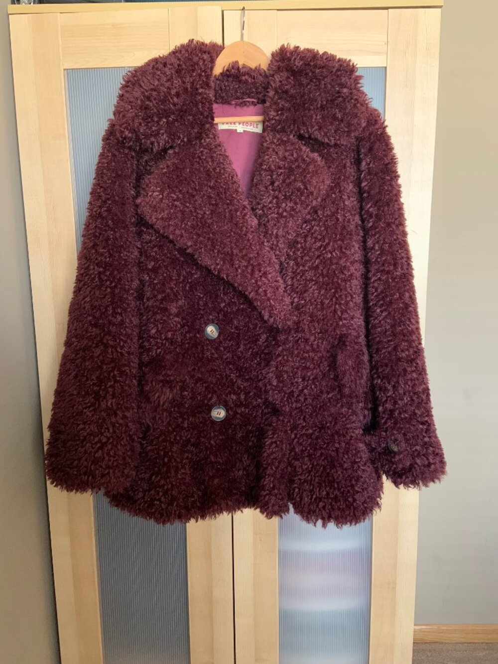 Free People Sophie Peacoat Vineyard Grape